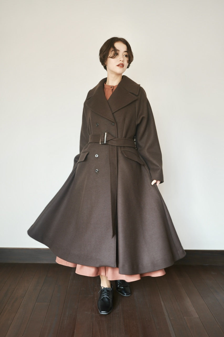 【サンプル】classic flare dress coat