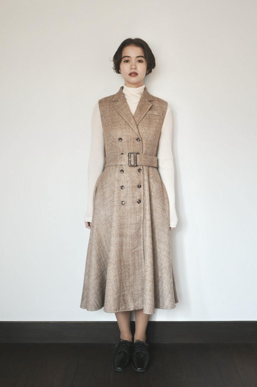 tailored sleeveless dress