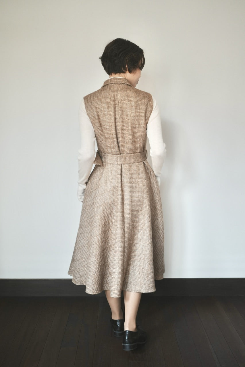 tailored sleeveless dress