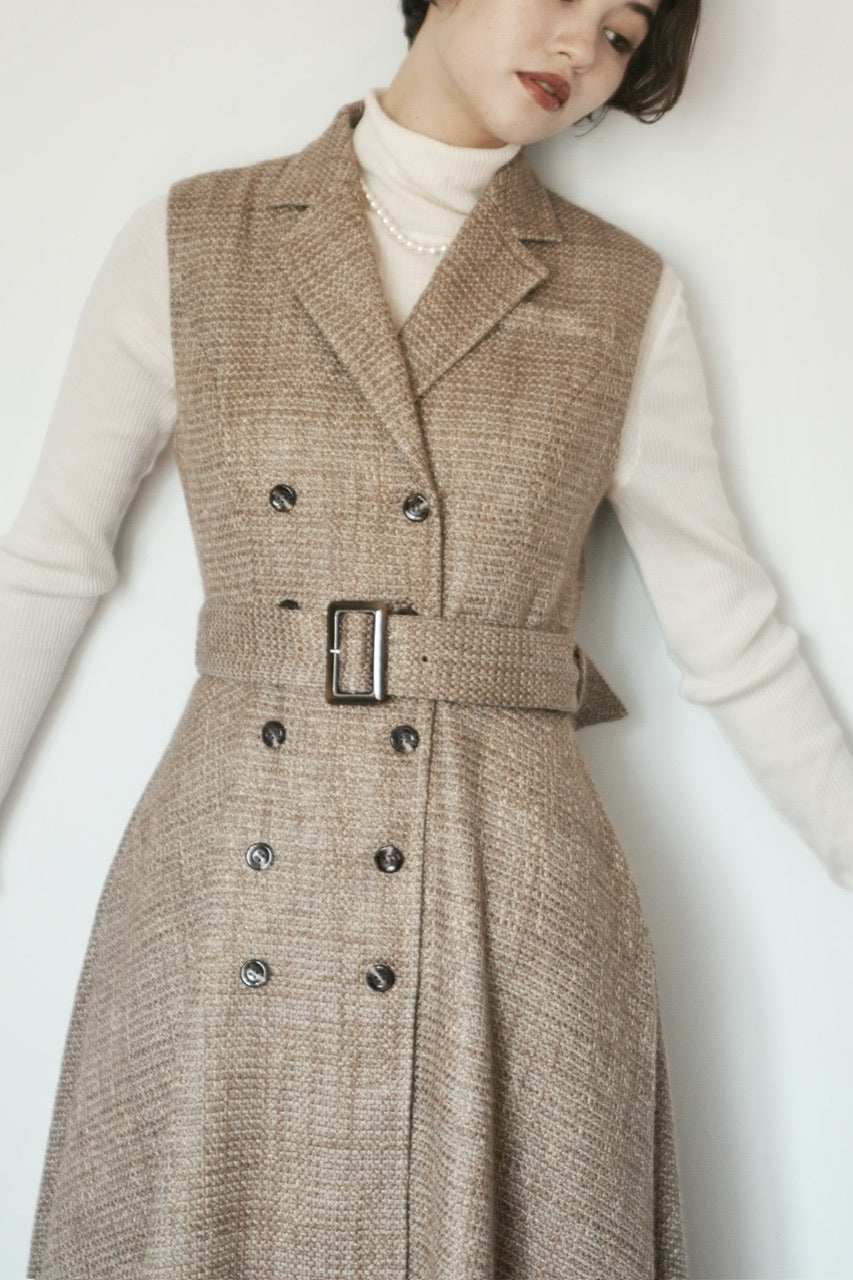 tailored sleeveless dress