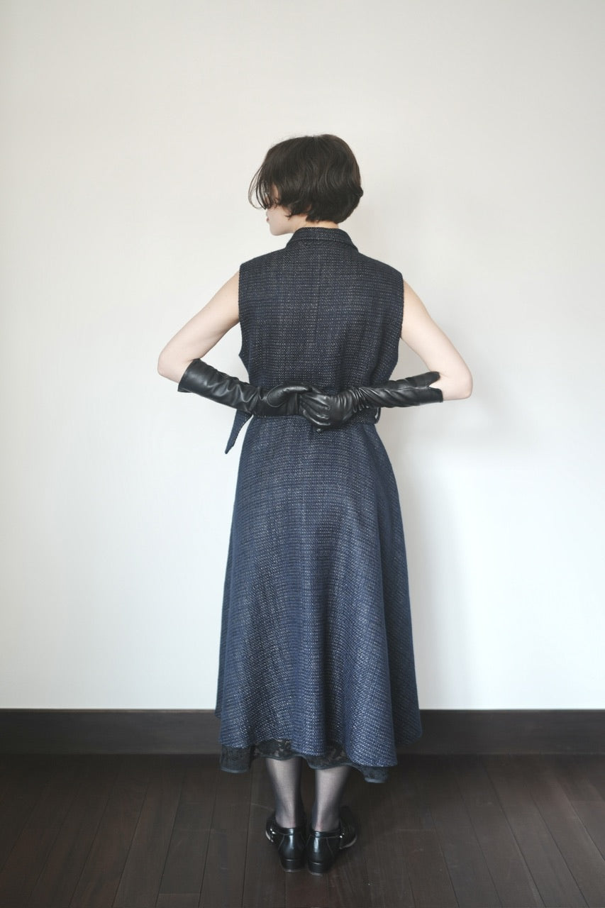 tailored sleeveless dress