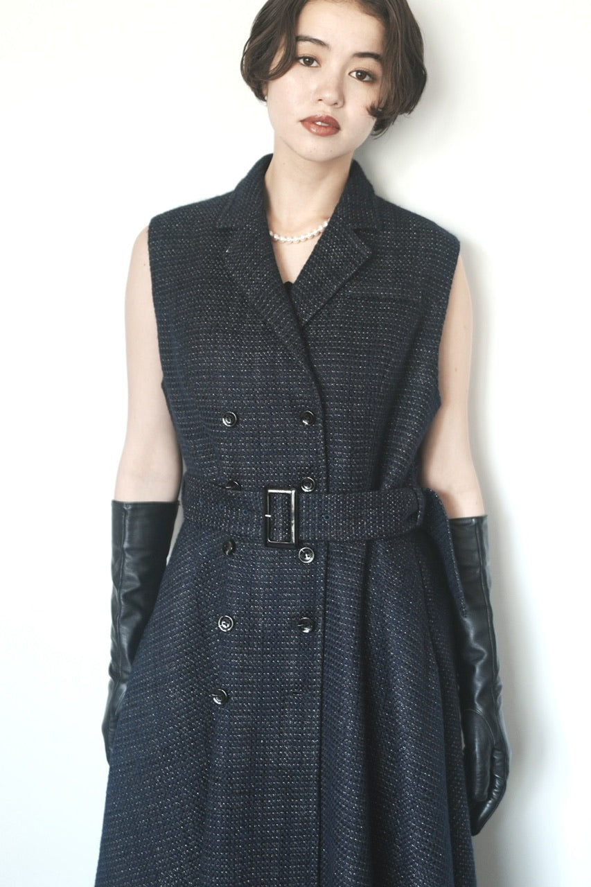 tailored sleeveless dress