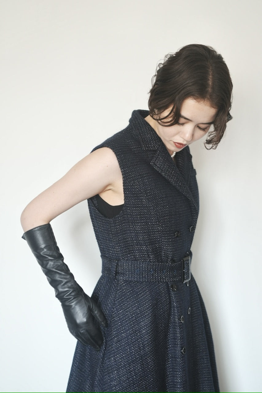tailored sleeveless dress