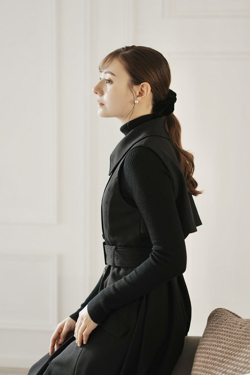 sleeveless trench dress