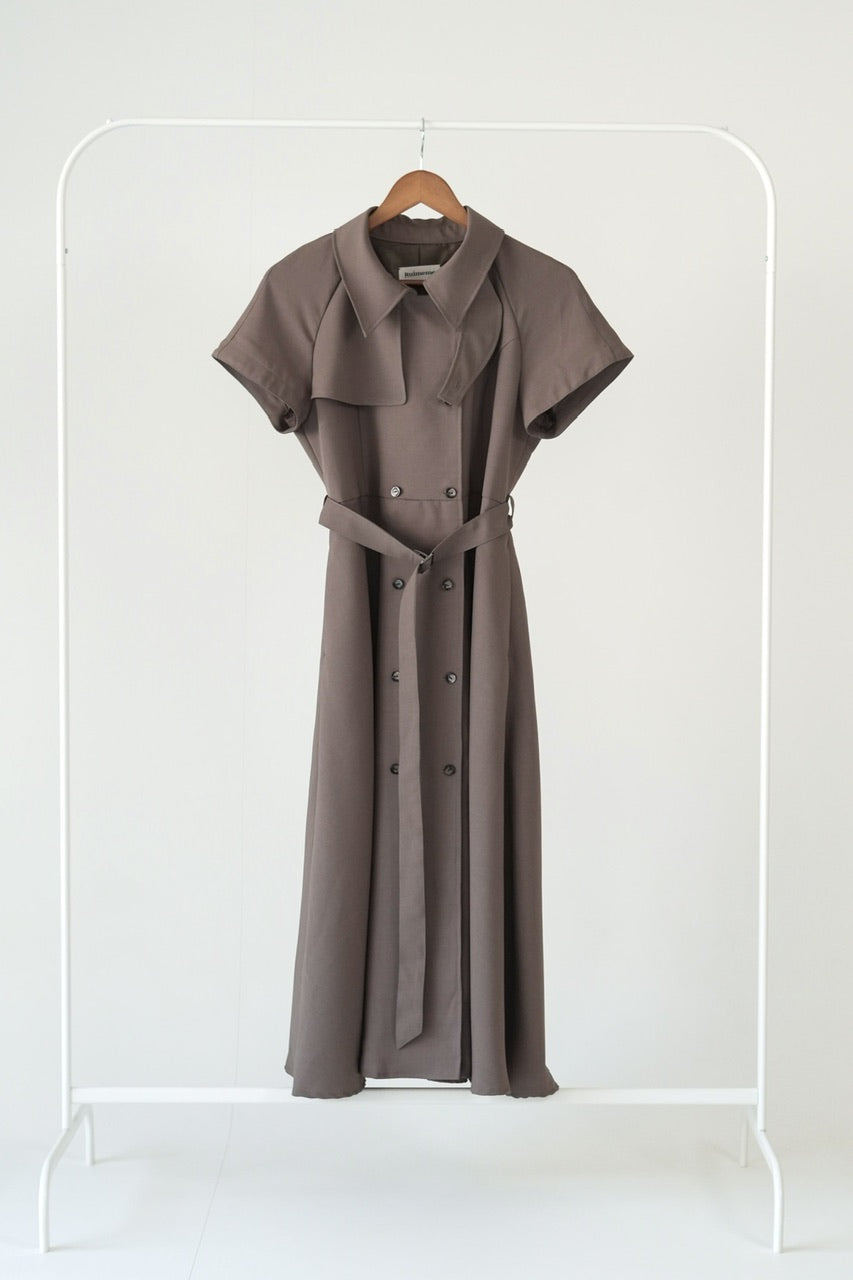 Trench flare dress【予約商品】