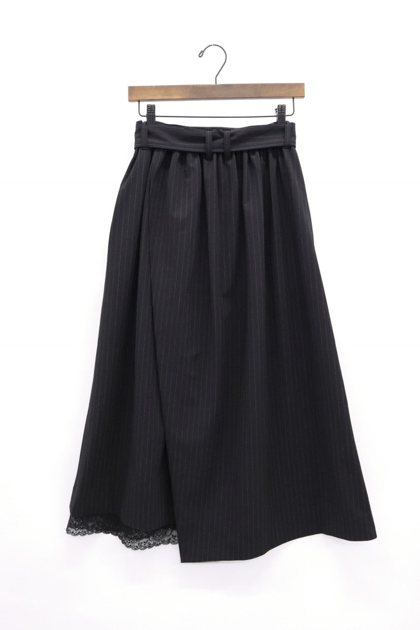 stripe asymmetry skirt