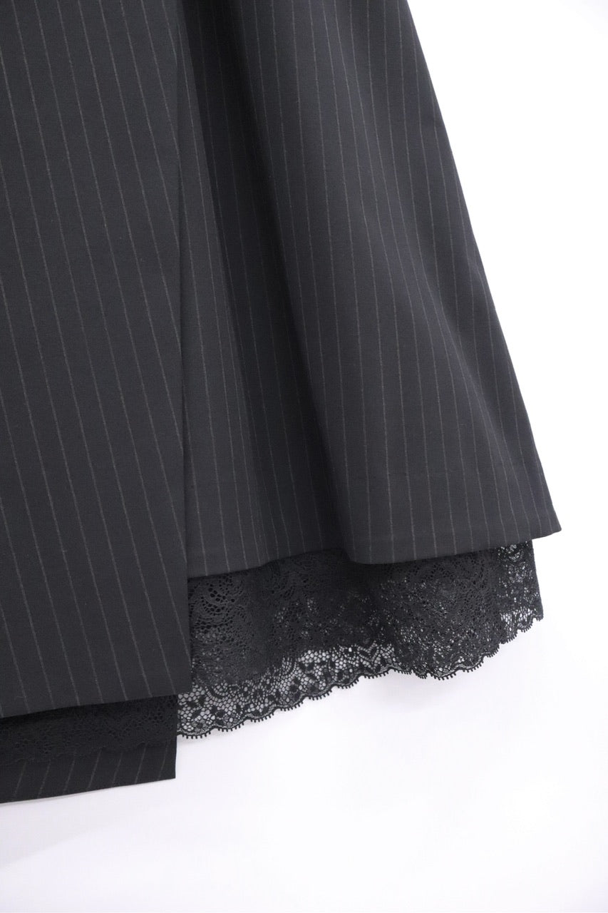 stripe asymmetry skirt