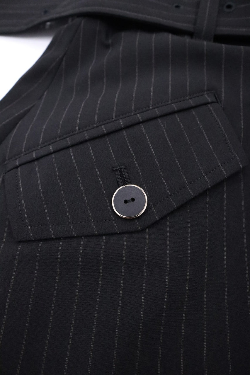 stripe asymmetry skirt