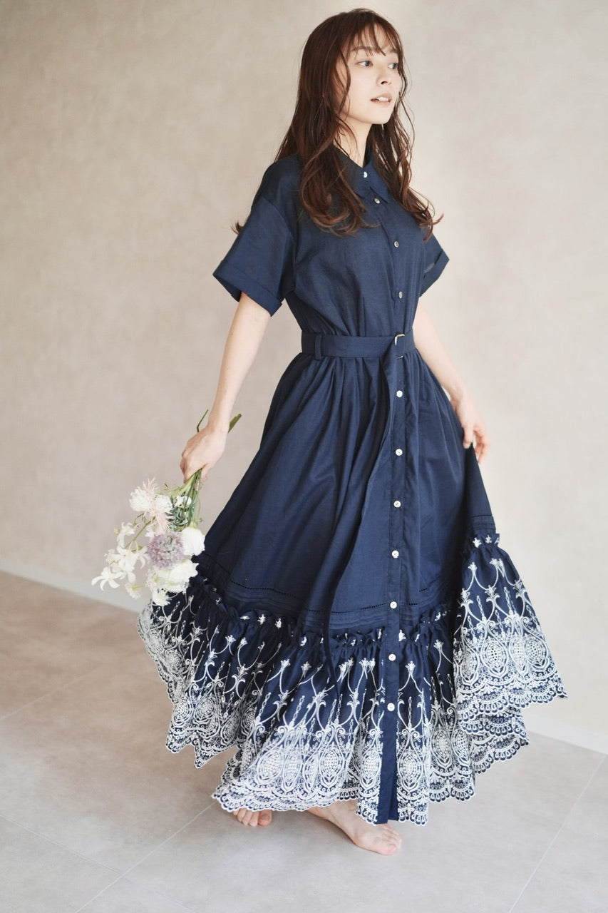 Giselle embroidery dress【予約商品】