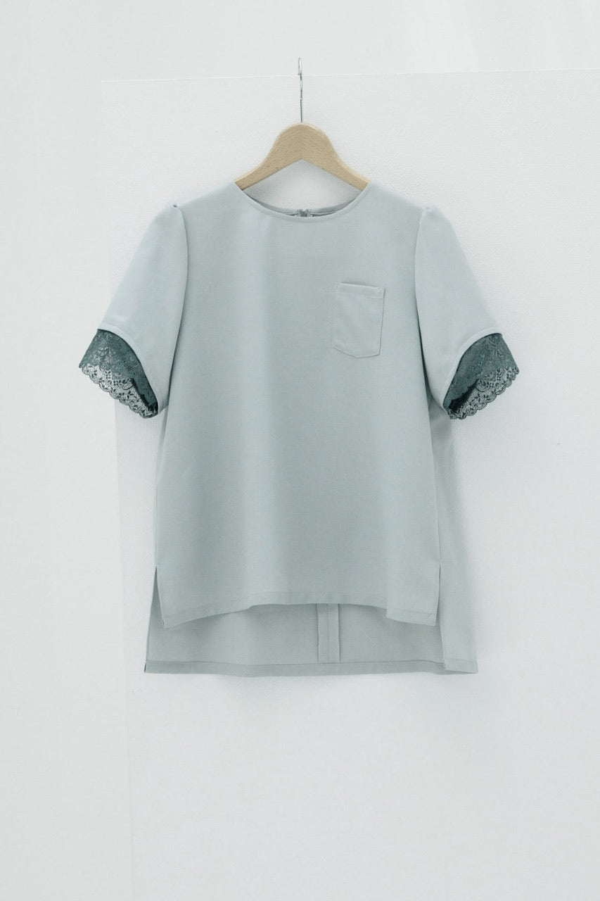 【サンプル】lace trim top
