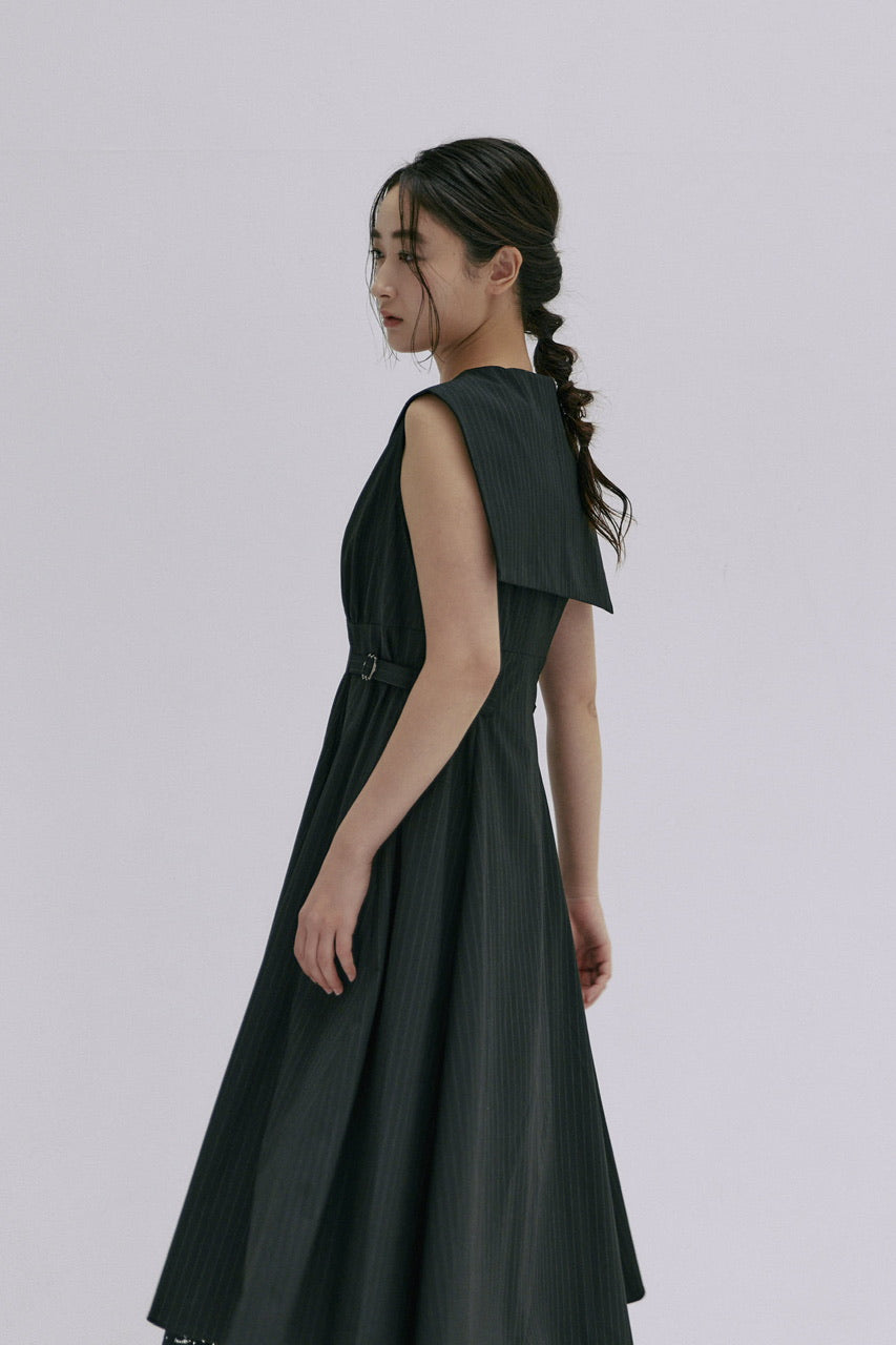 sailor collar stripe dress