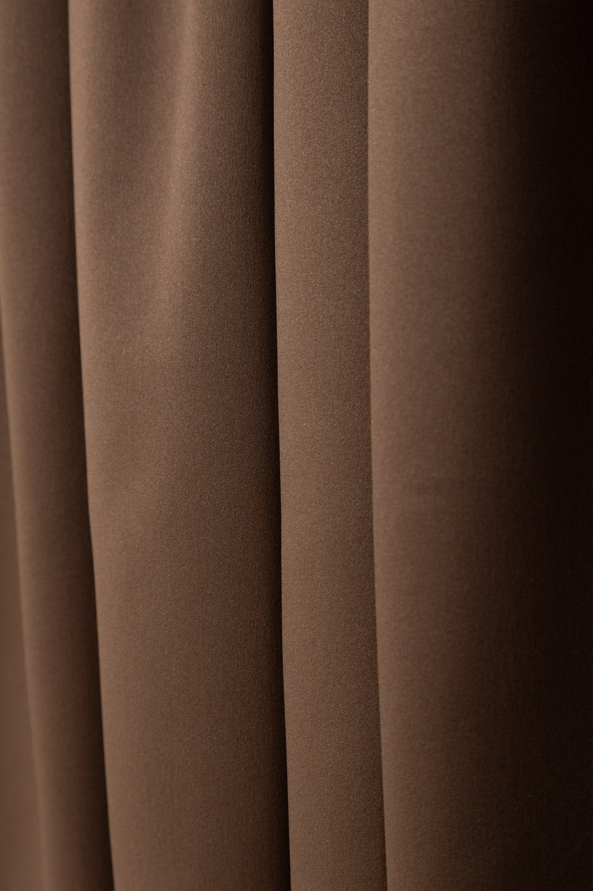 〈 Fleur 〉 gather tiered skirt / brown