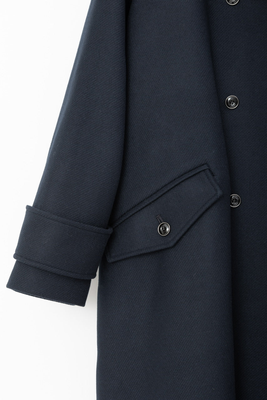 double breasted big collar coat