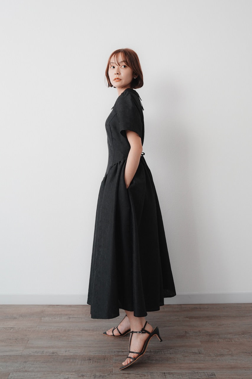 Annabelle dress〈flower〉 / black