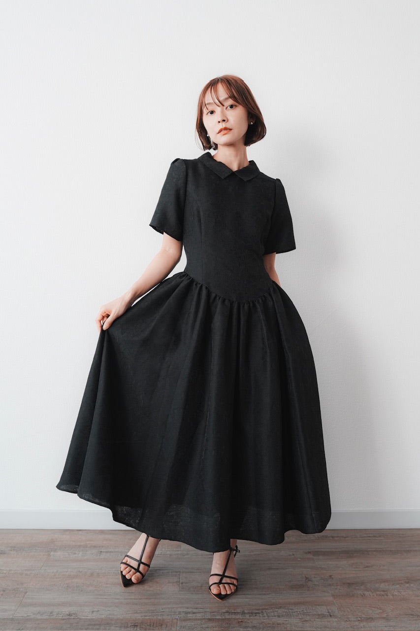 Annabelle dress【flower】 / black