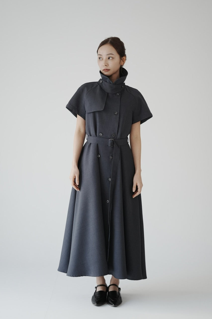 Trench flare dress【予約商品】