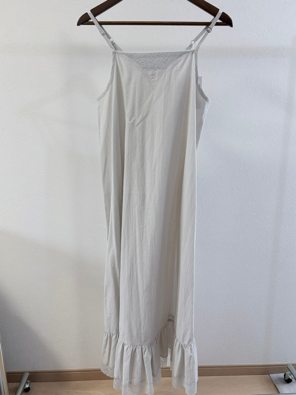 【B品】camisole frill dress / ice gray