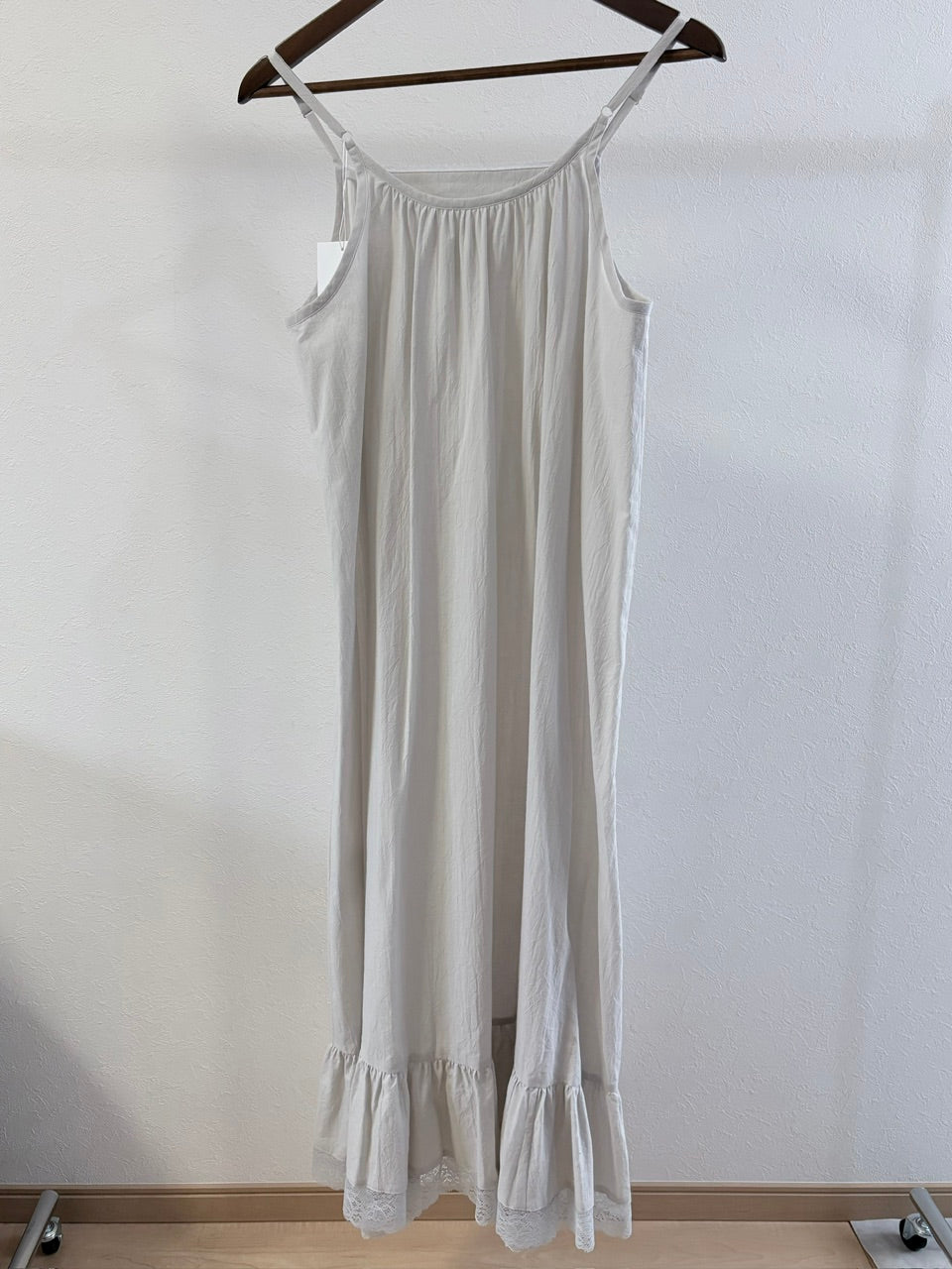 【B品】camisole frill dress / ice gray