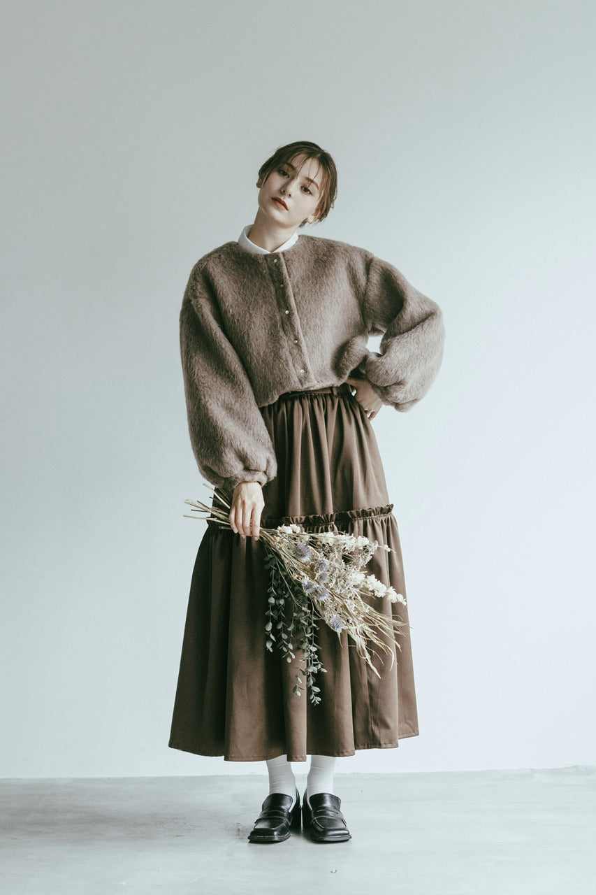 short shaggy jacket / mocha