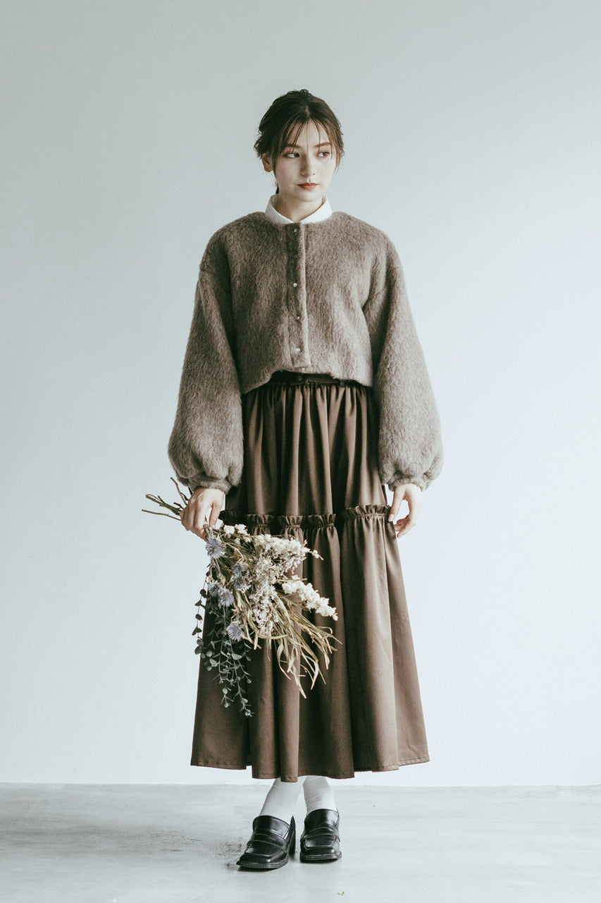 short shaggy jacket / mocha