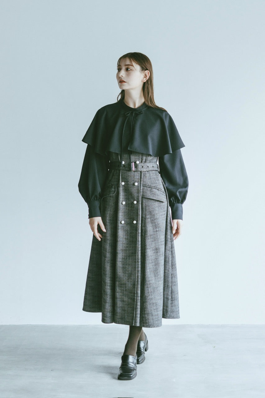 cape blouse / navy