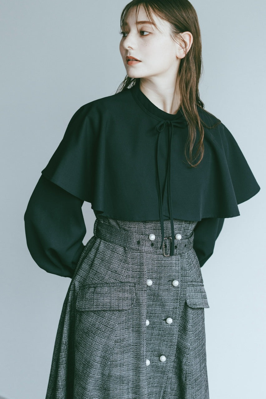 cape blouse / navy