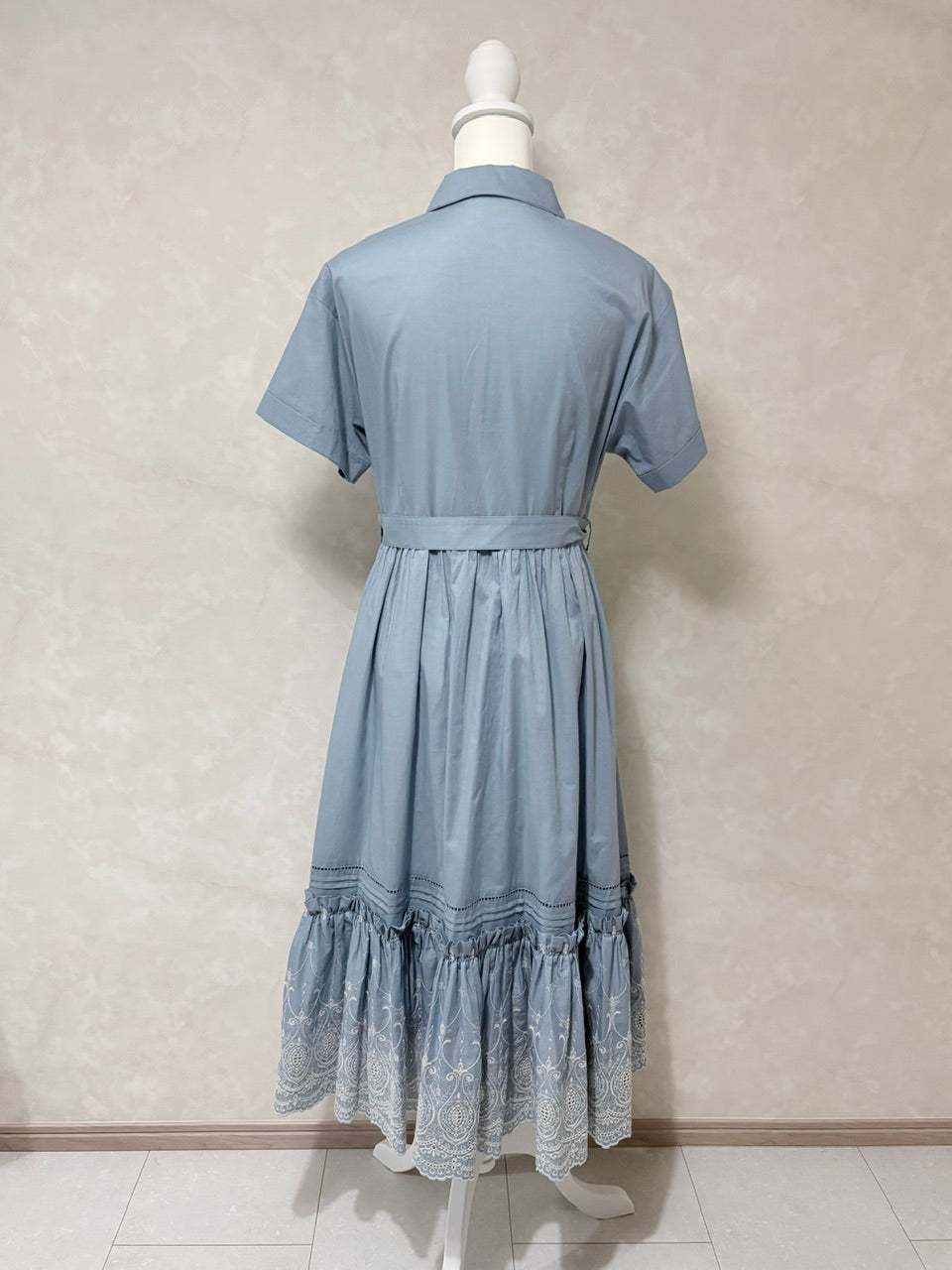 Giselle embroidery dress / skyblue