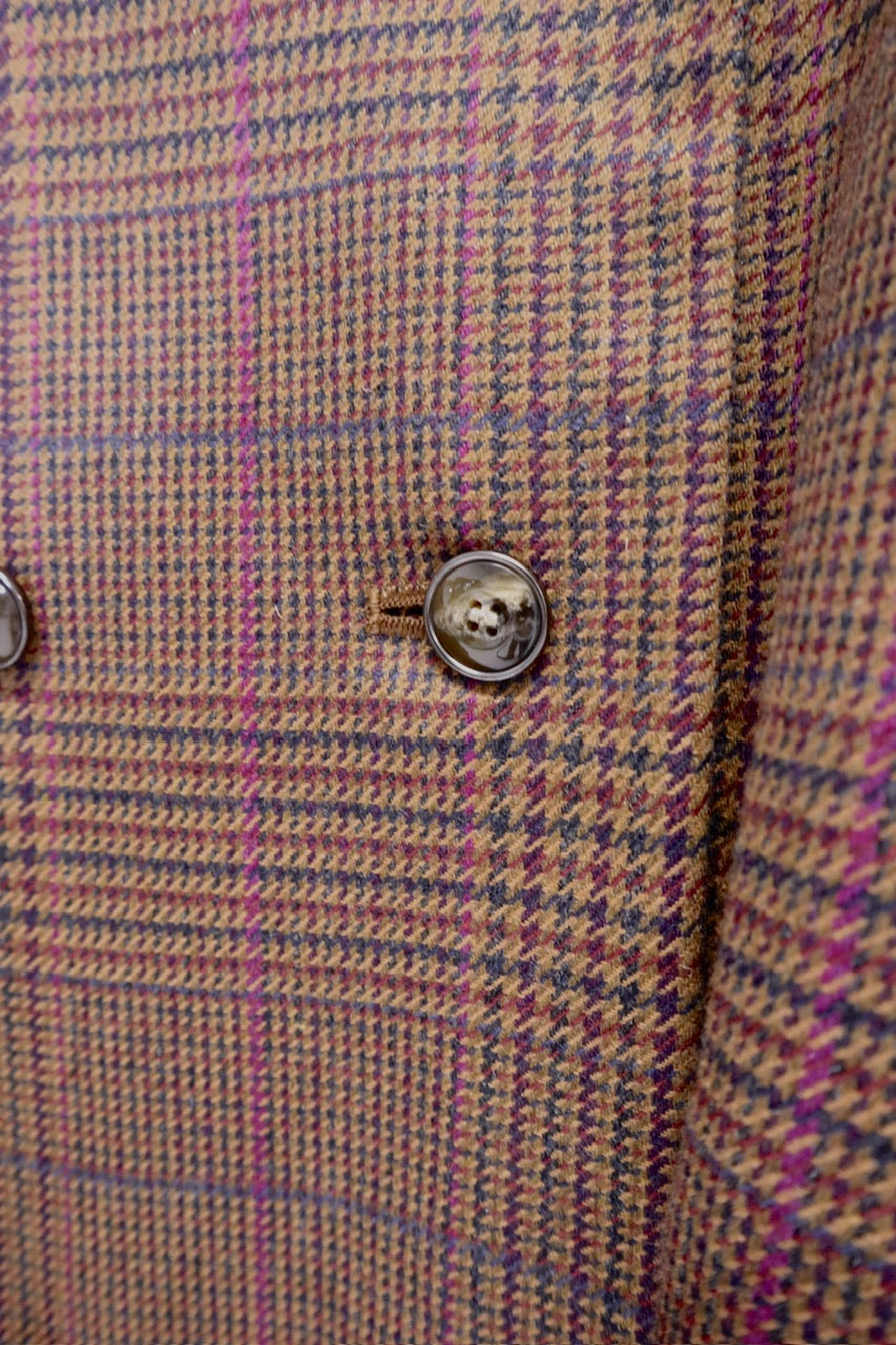 〈予約〉double breasted big collar coat / raspberry red