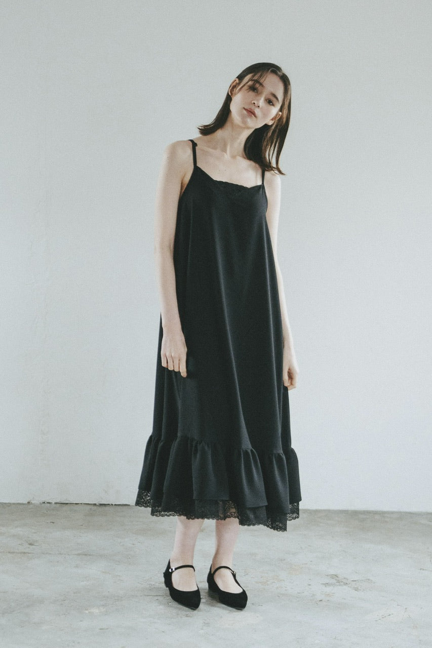 【サンプル】【B品】6th camisole frill dress 1.
