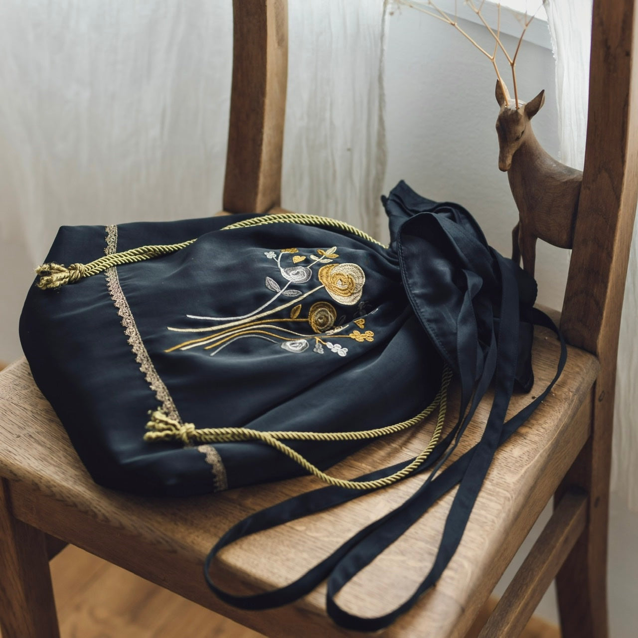 embroidery drawstring bag