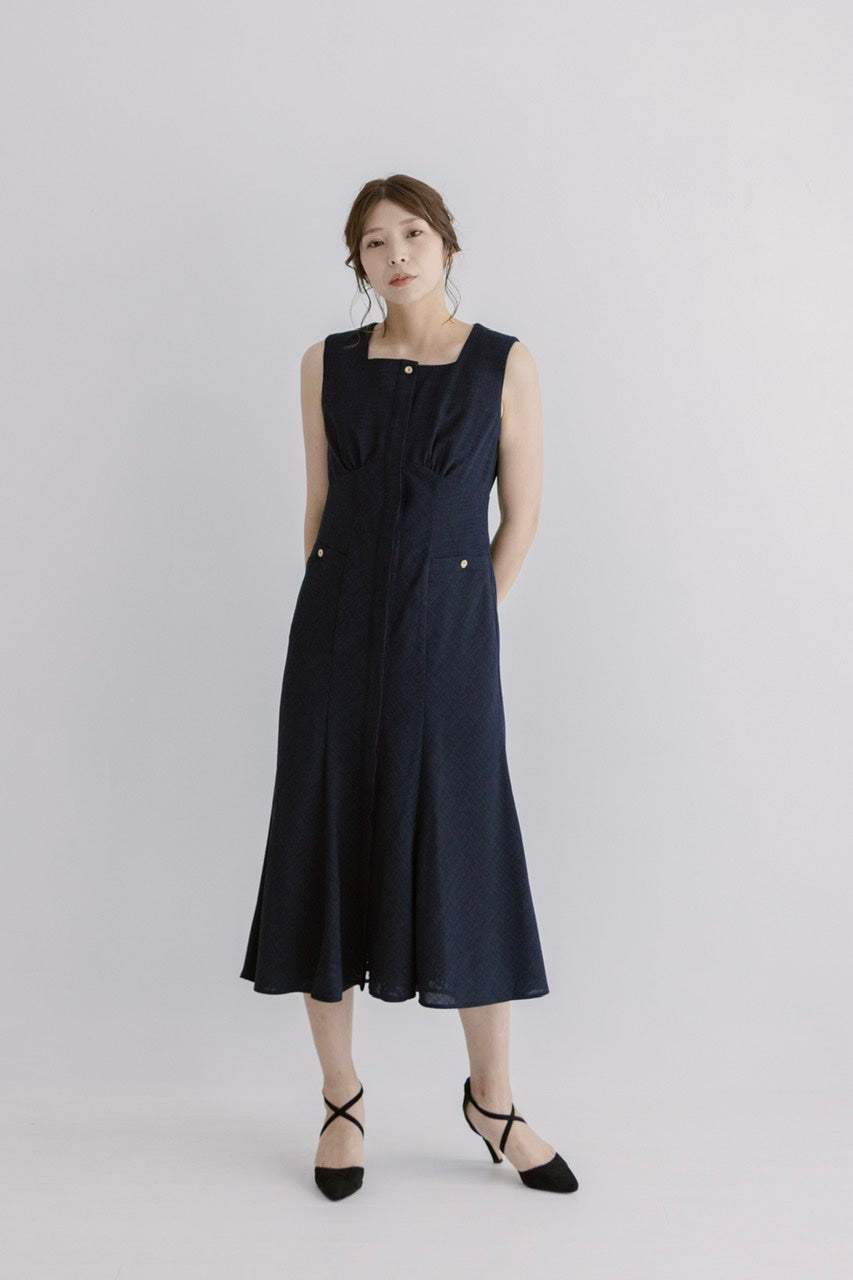 square neck mermaid dress