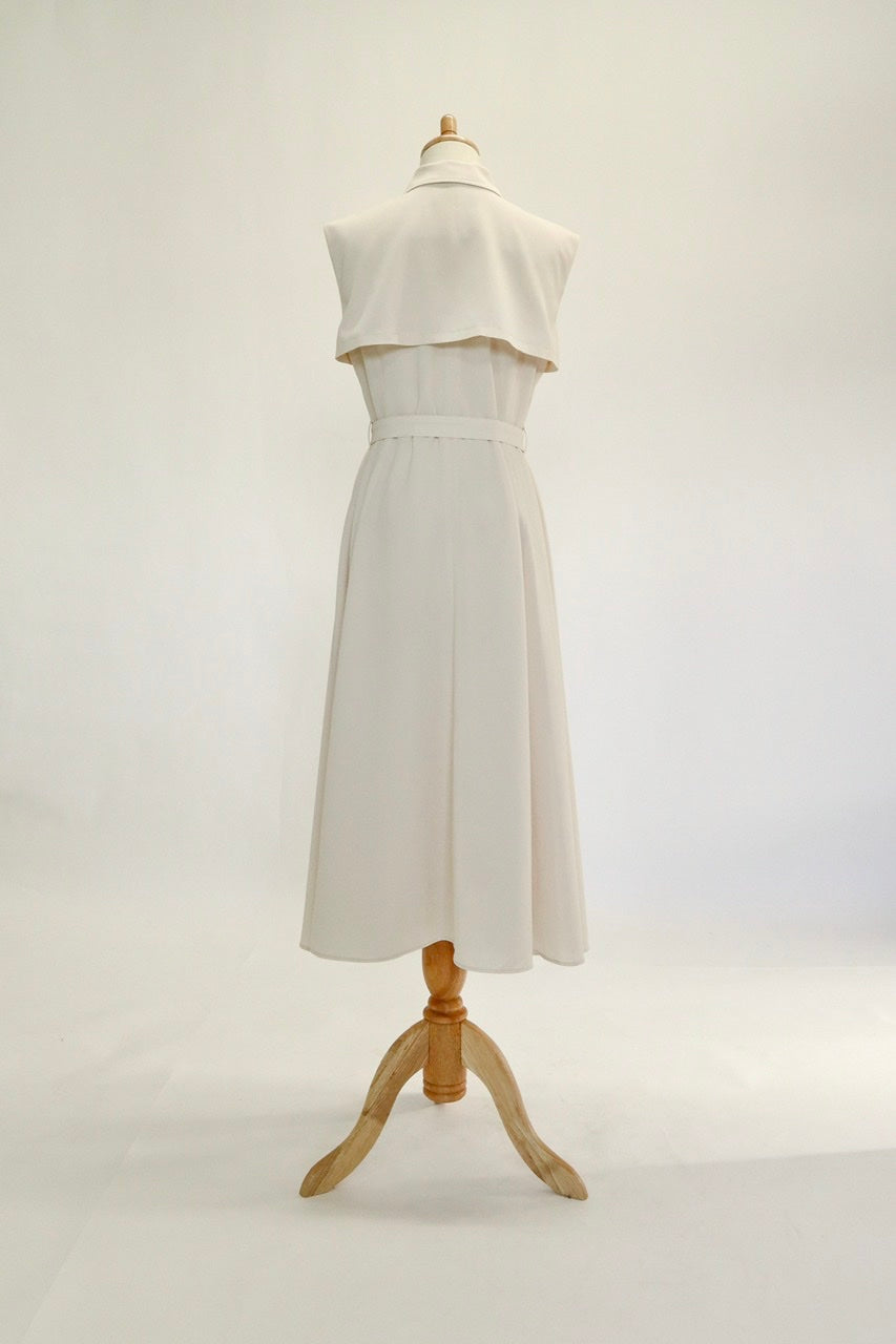sleeveless trench dress