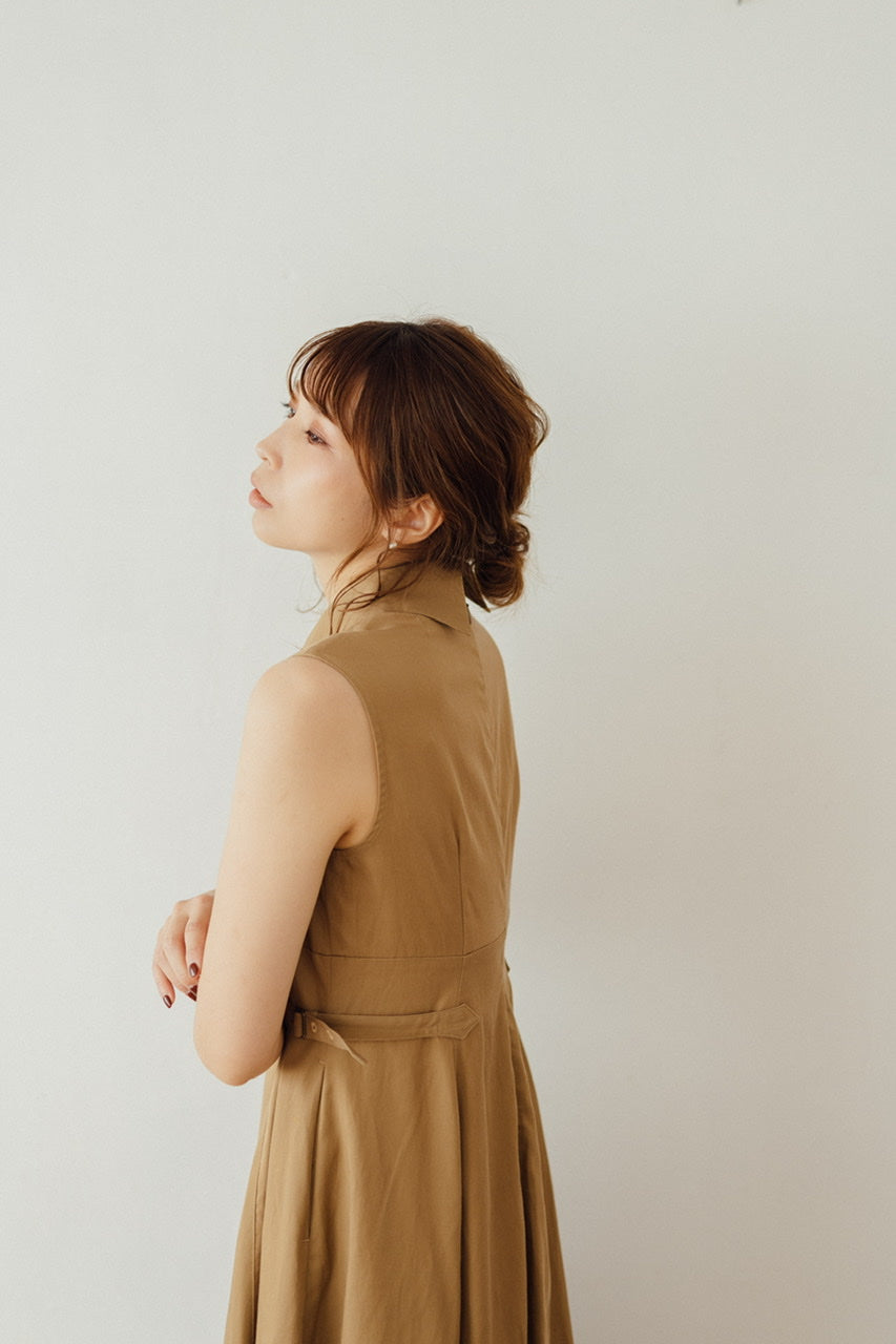 waist belt shirt collar dress