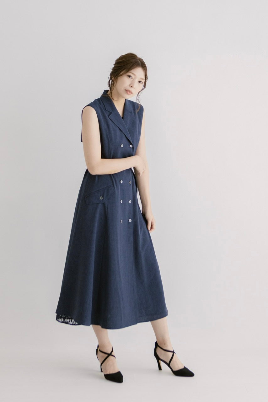 sleeveless trench dress