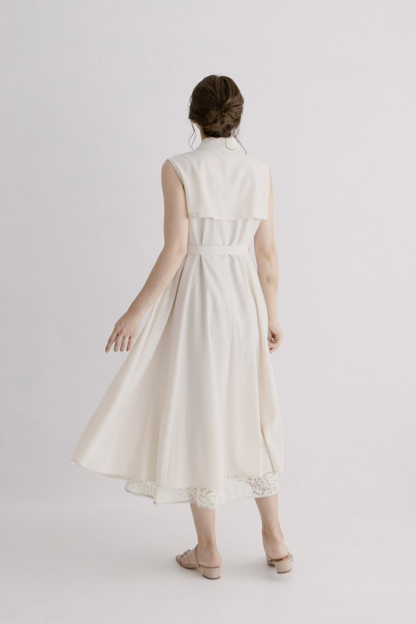 sleeveless trench dress