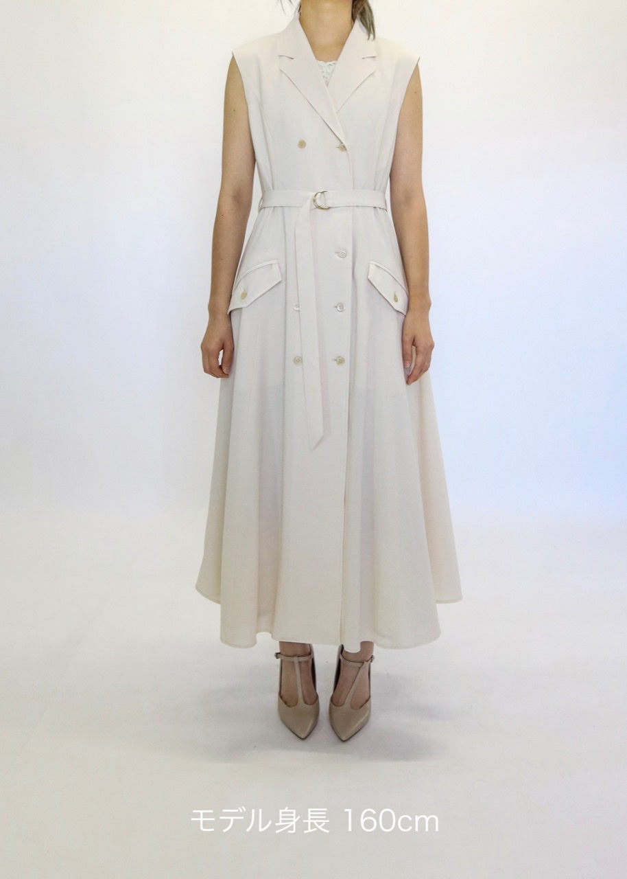 sleeveless trench dress