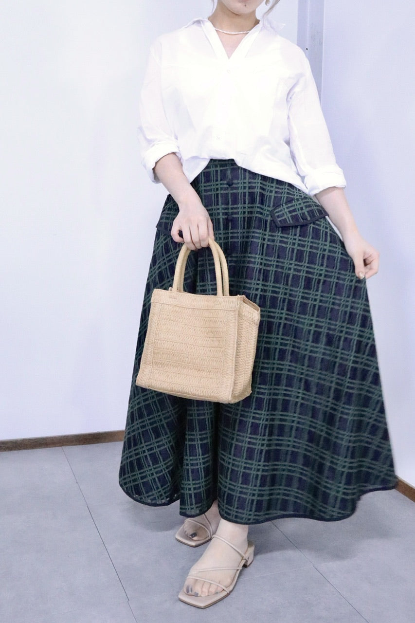 piping lace skirt