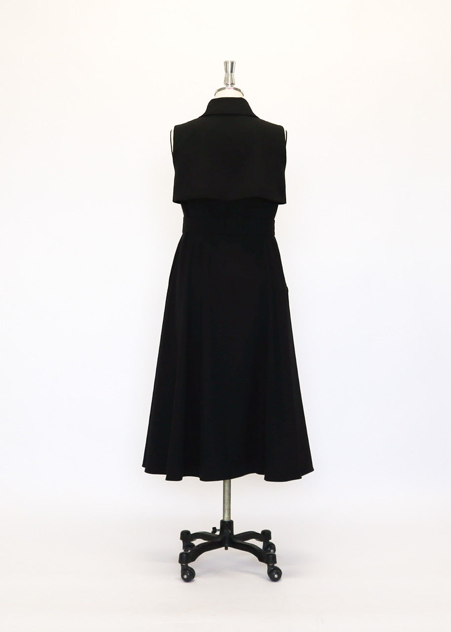sleeveless trench dress