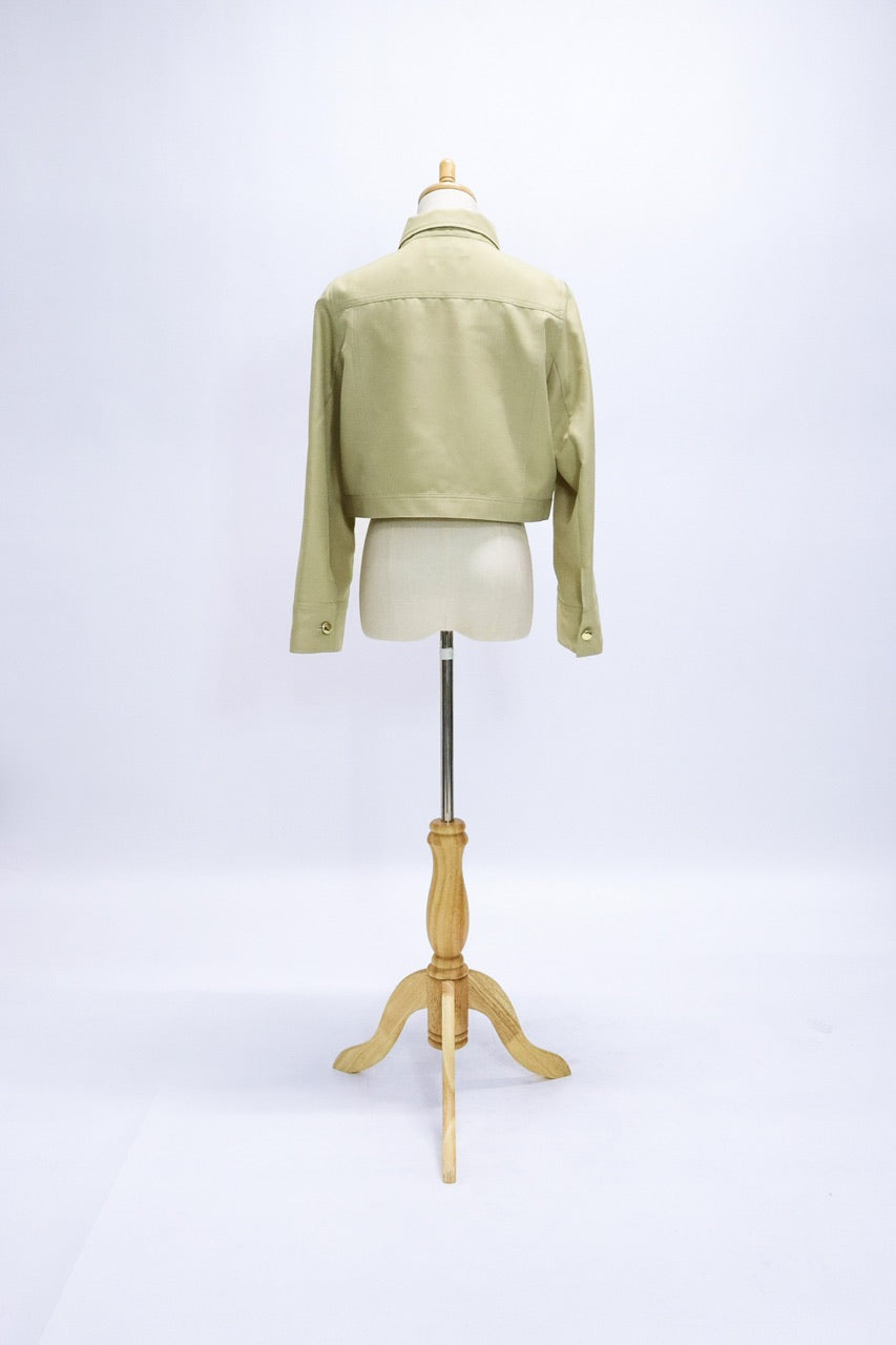 〈再販〉stitch cropped jacket / beige