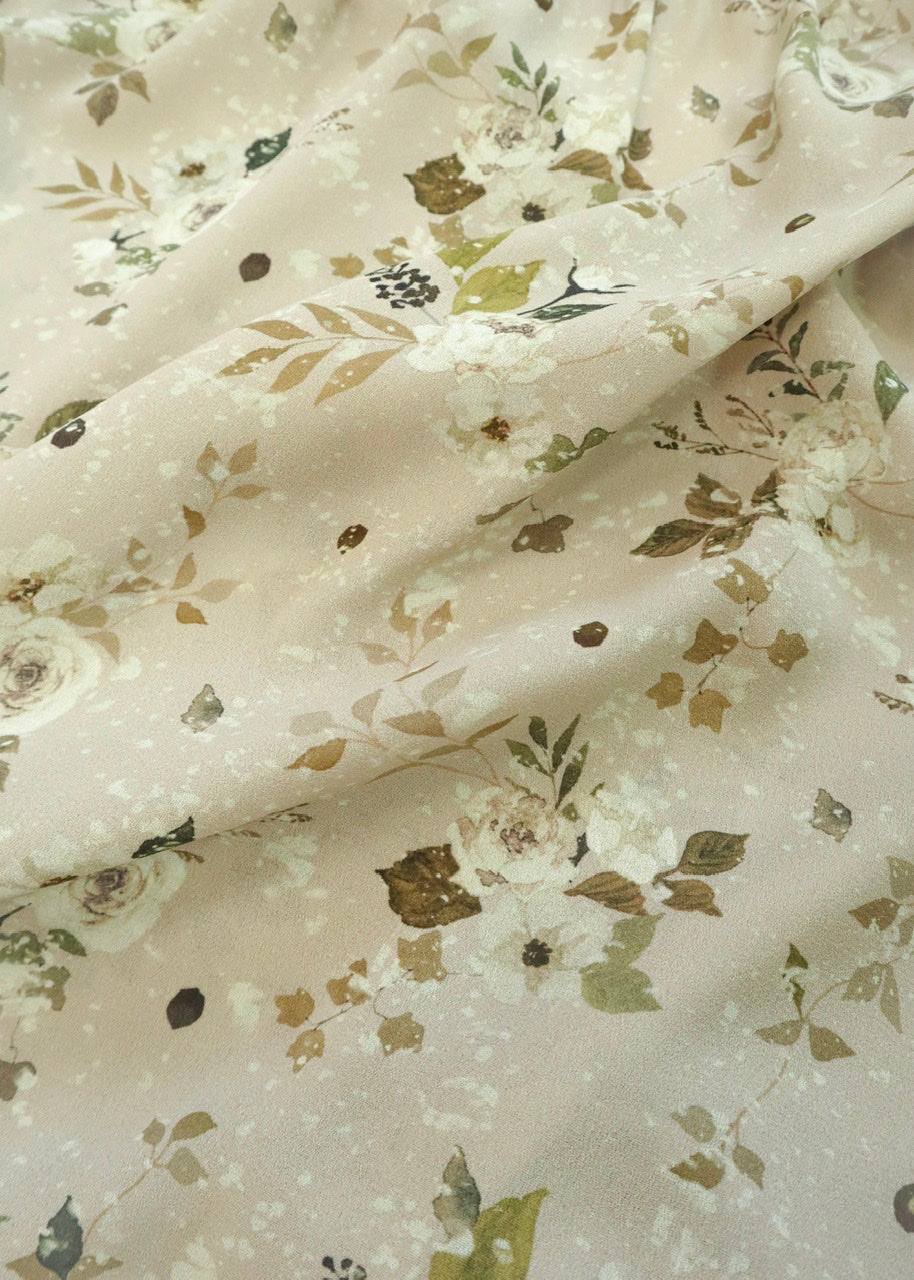〈Agathe〉tiered dress/flower
