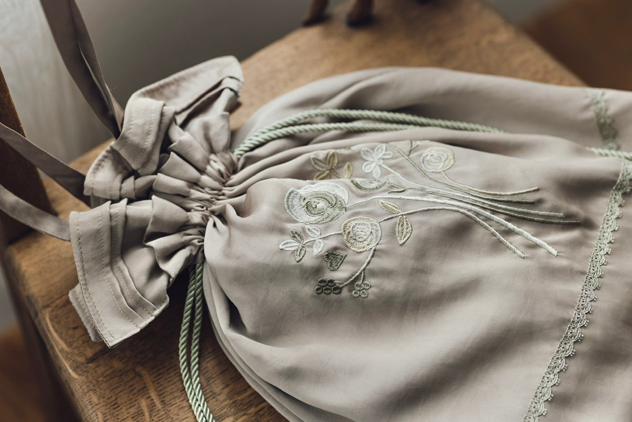 embroidery drawstring bag