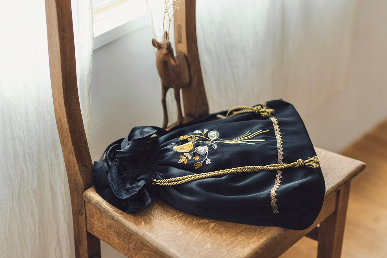 embroidery drawstring bag