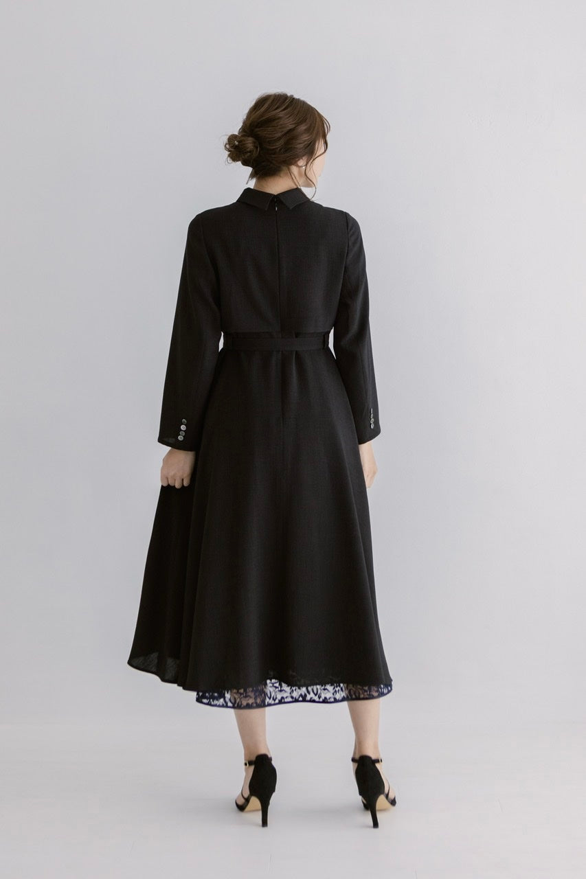 〈Manon〉docking flare dress