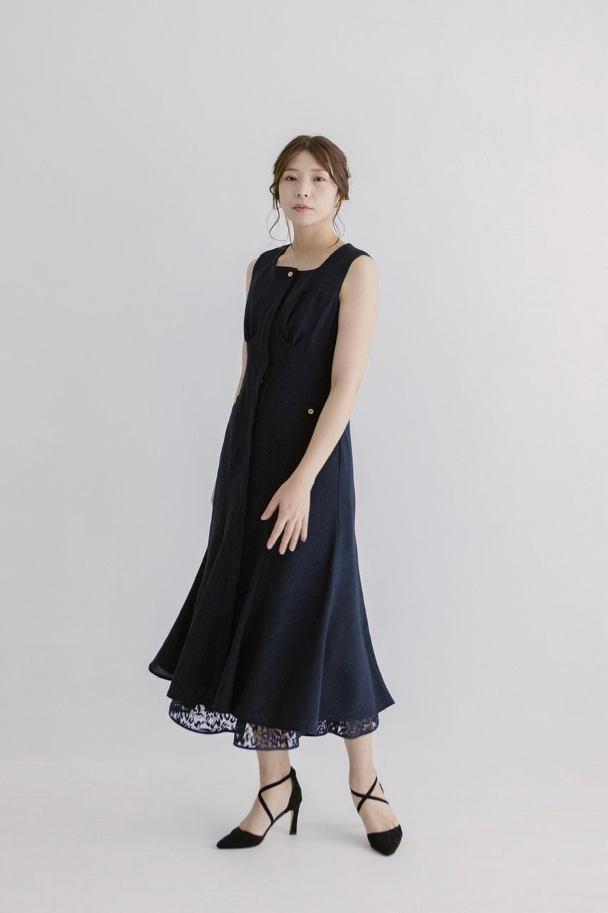 square neck mermaid dress
