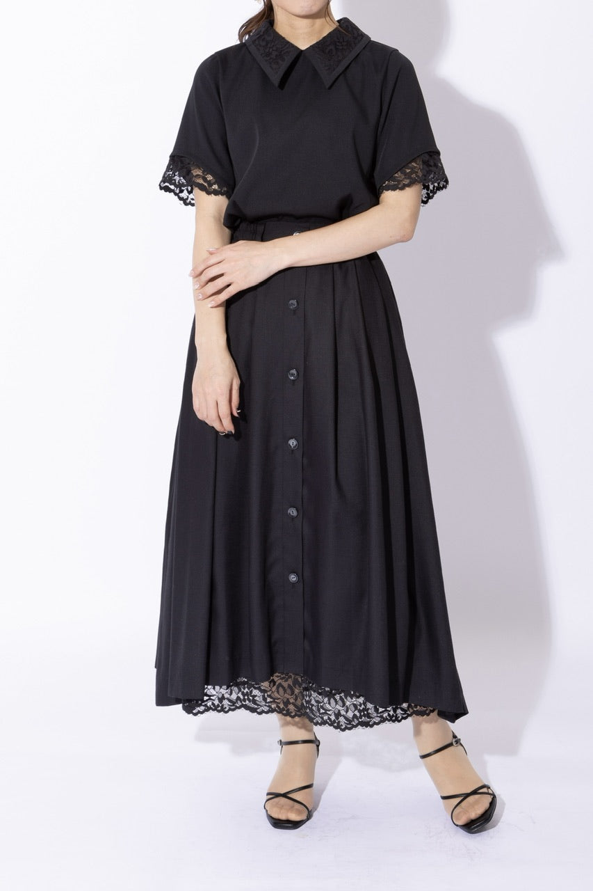 lace collar blouse
