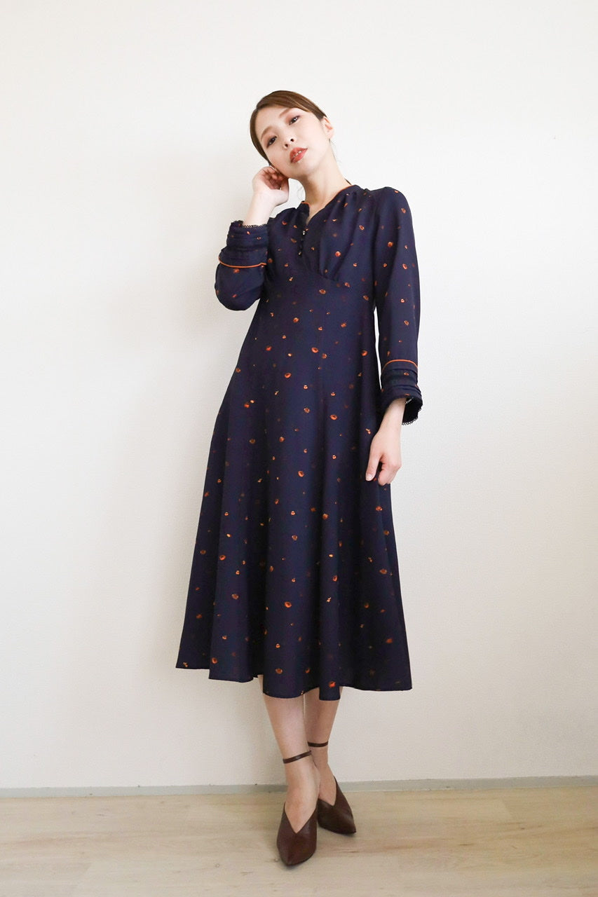 "marchen" orange rose dress