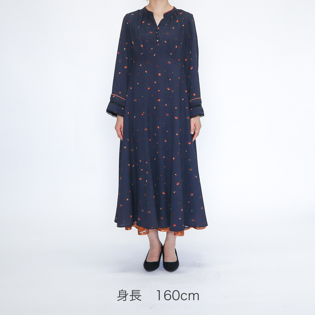 "marchen" orange rose dress