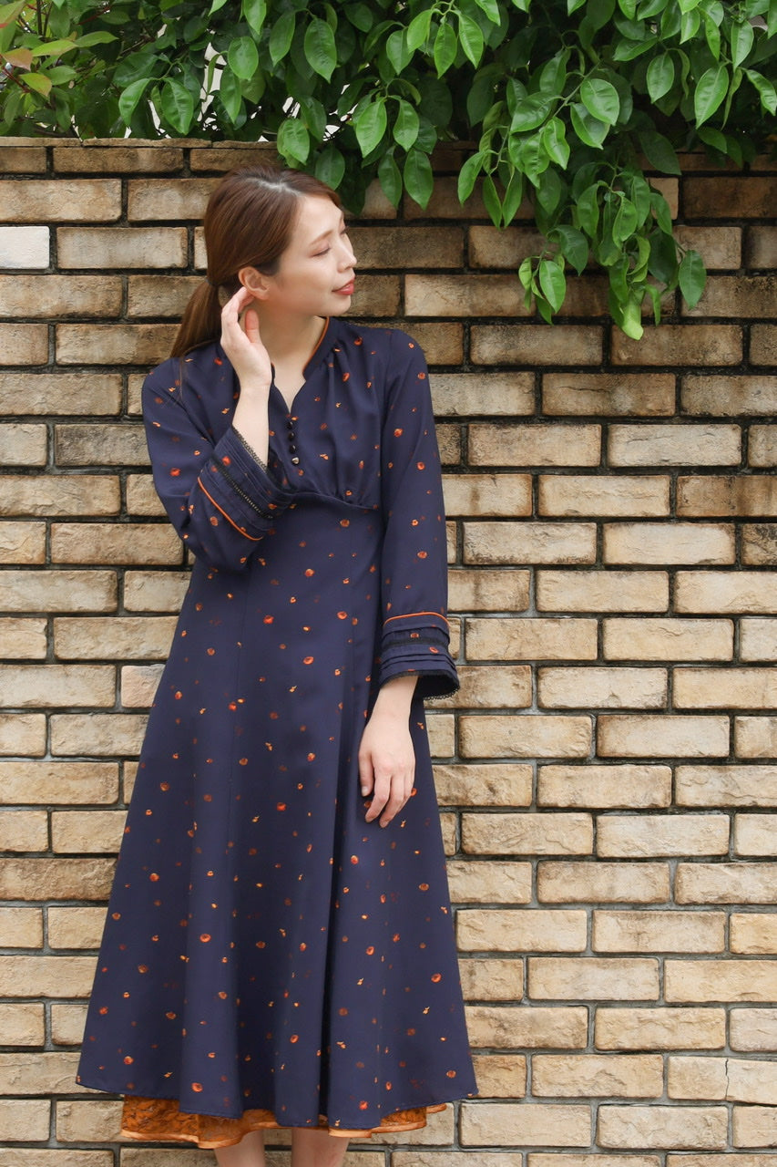 "marchen" orange rose dress
