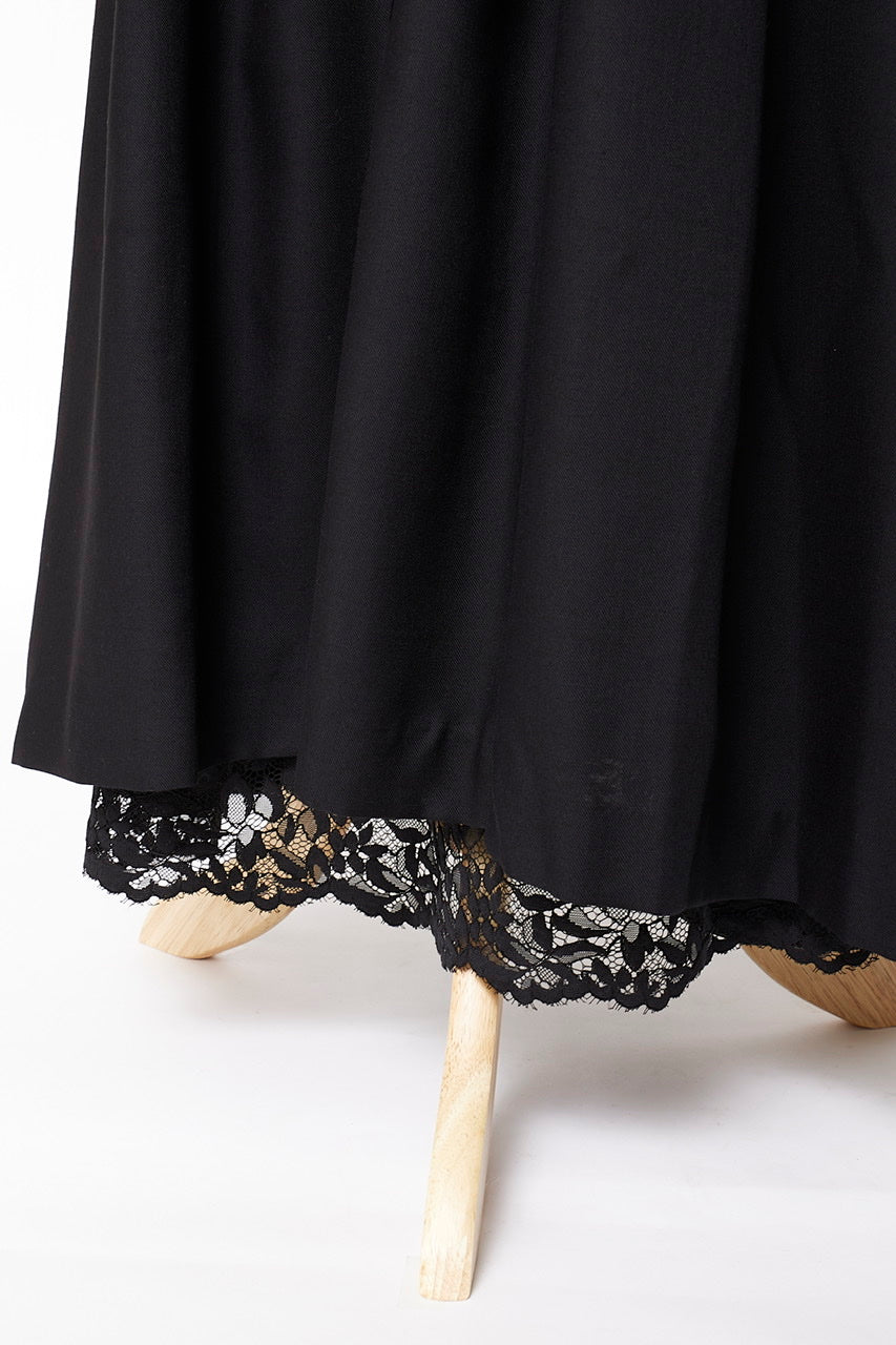 Armelle tuck skirt / black