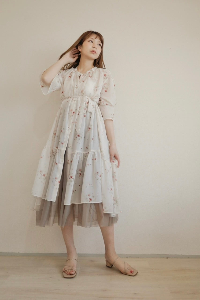 "memories of petals" yoryu flower gather dress